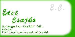 edit csajko business card